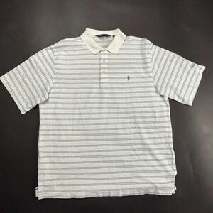 Polo Golf Ralph Lauren Striped Pima Cotton Golf Polo Shirt Mens Large
